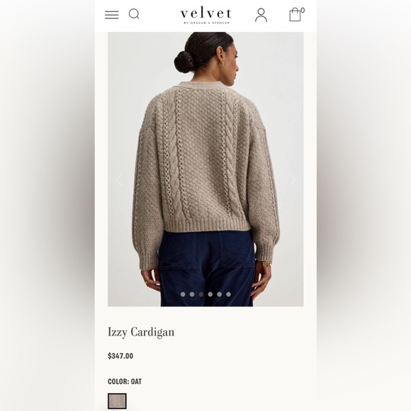 Velvet by Graham & Spencer: Izzy Cardigan - Picture 7 of 8